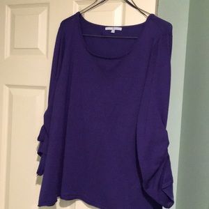 Purple lightweight pullover